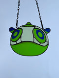 Green Squishy Ball Stained Glass
