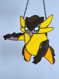 Yellow Plant Assistant Stained Glass