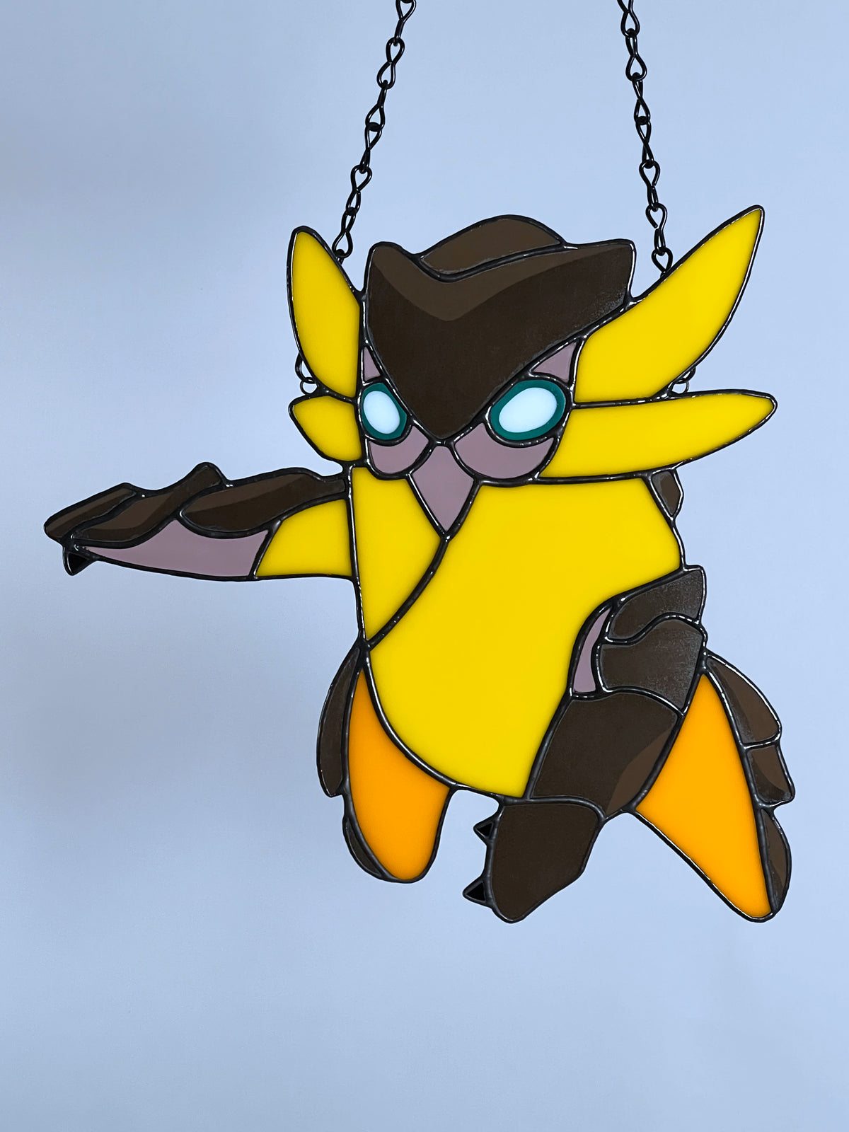 Yellow Plant Assistant Stained Glass